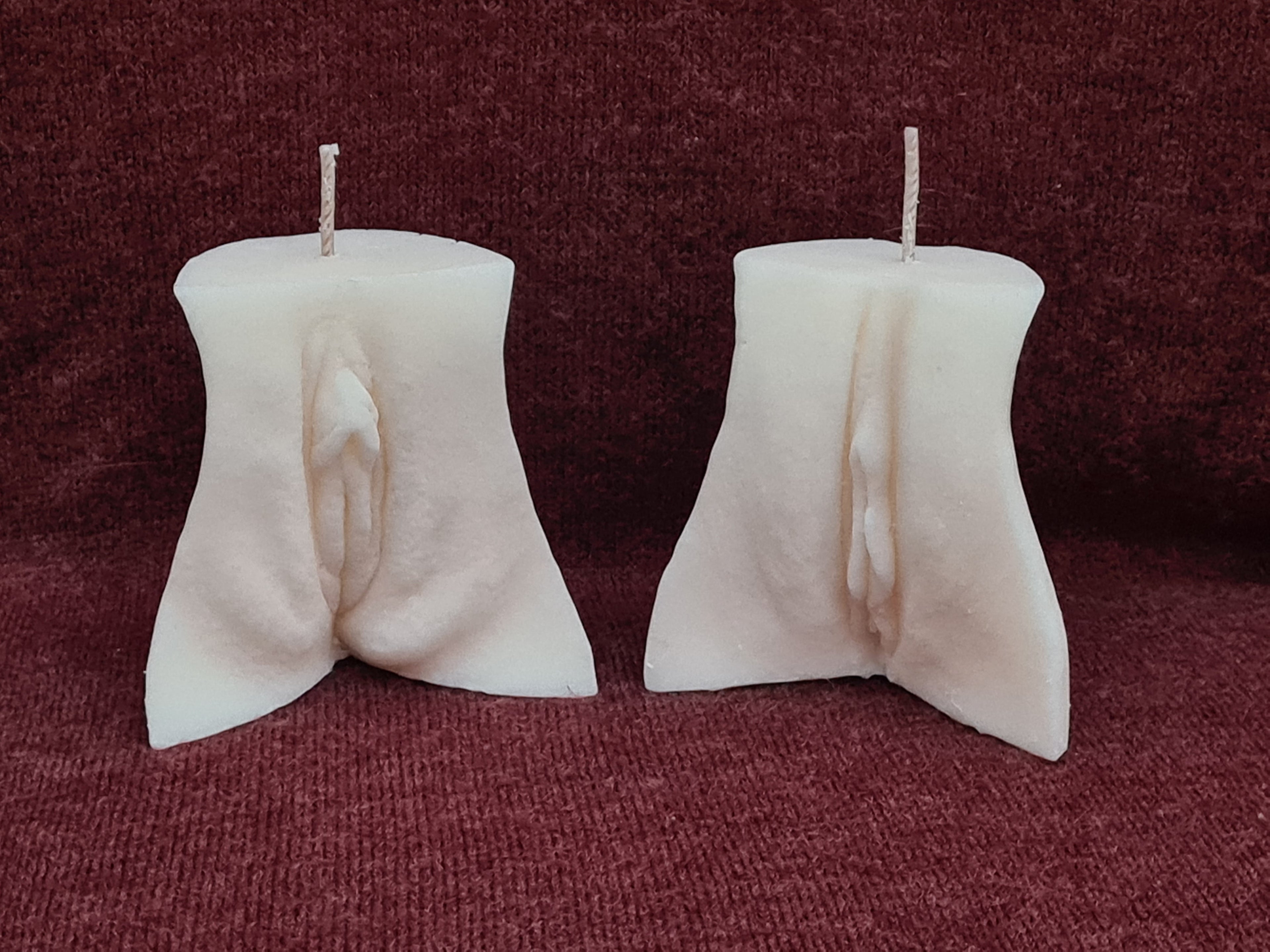 Authentic Vulva Casting Candles - Hand Crafted, Personally Cast From a Real Vulva